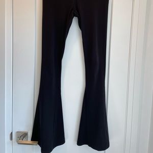 Black flare pants